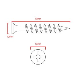 No.10 Wood screw