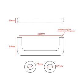 225mm Disability handle