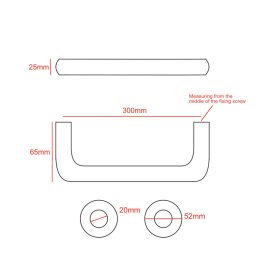 300mm Disability handle