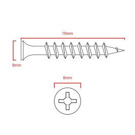 No.8 Wood screw