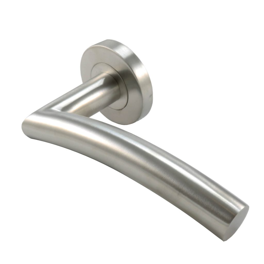 Stainless Steel 304 Arched Door Handle lathamshardware.co.uk