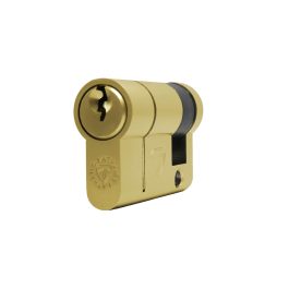 Half brass cylinder diagonal view