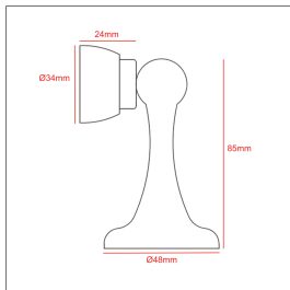 cast steel door holder CAD