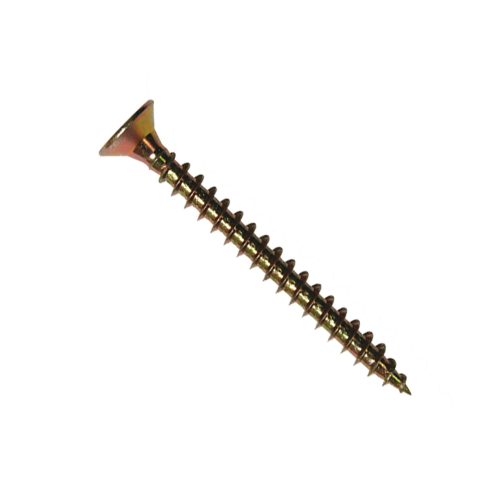 6x50mm WOOD SCREWS GENERAL PURPOSE POZI COUNTERSUNK CHIPBOARD YELLOW 12x2 