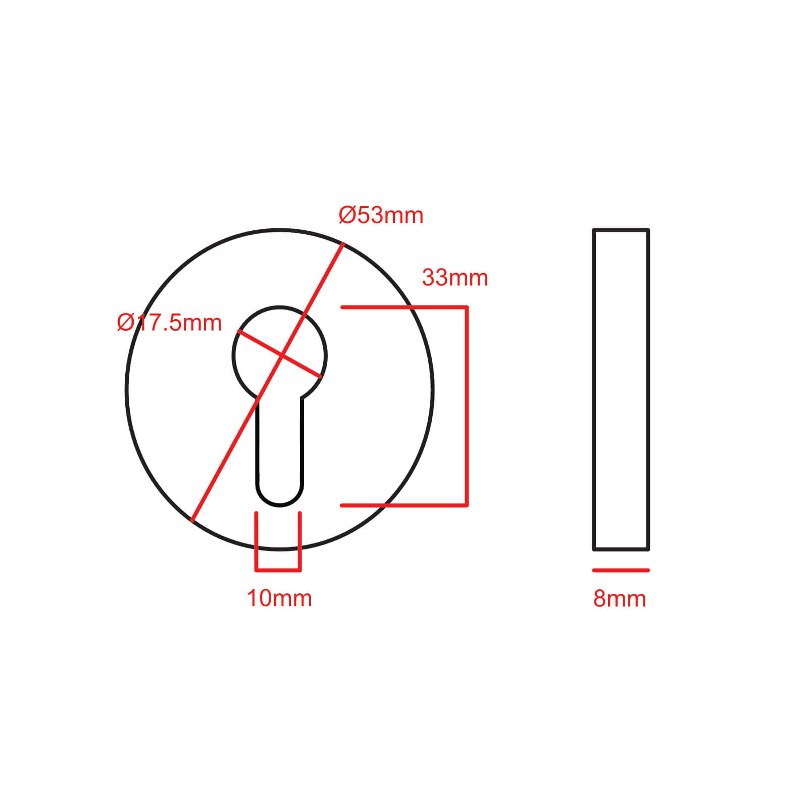 Stainless Steel Escutcheon Plates