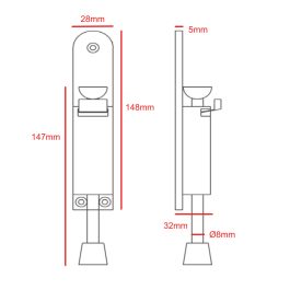 kick down door stop CAD