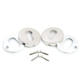 polished chrome escutcheon