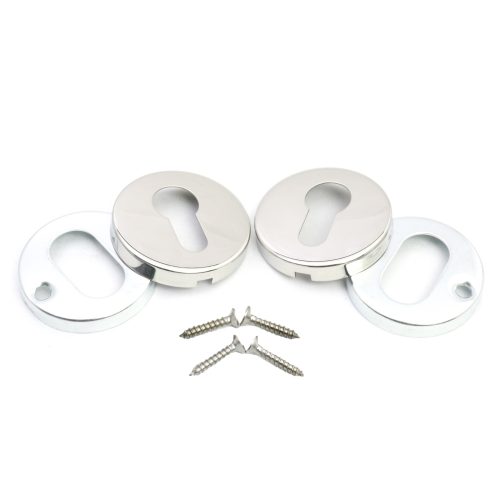 polished chrome escutcheon