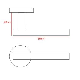 t bar lever handle cad drawing