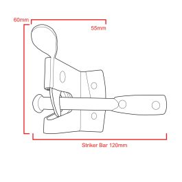 Heavy Auto Gate Catch CAD