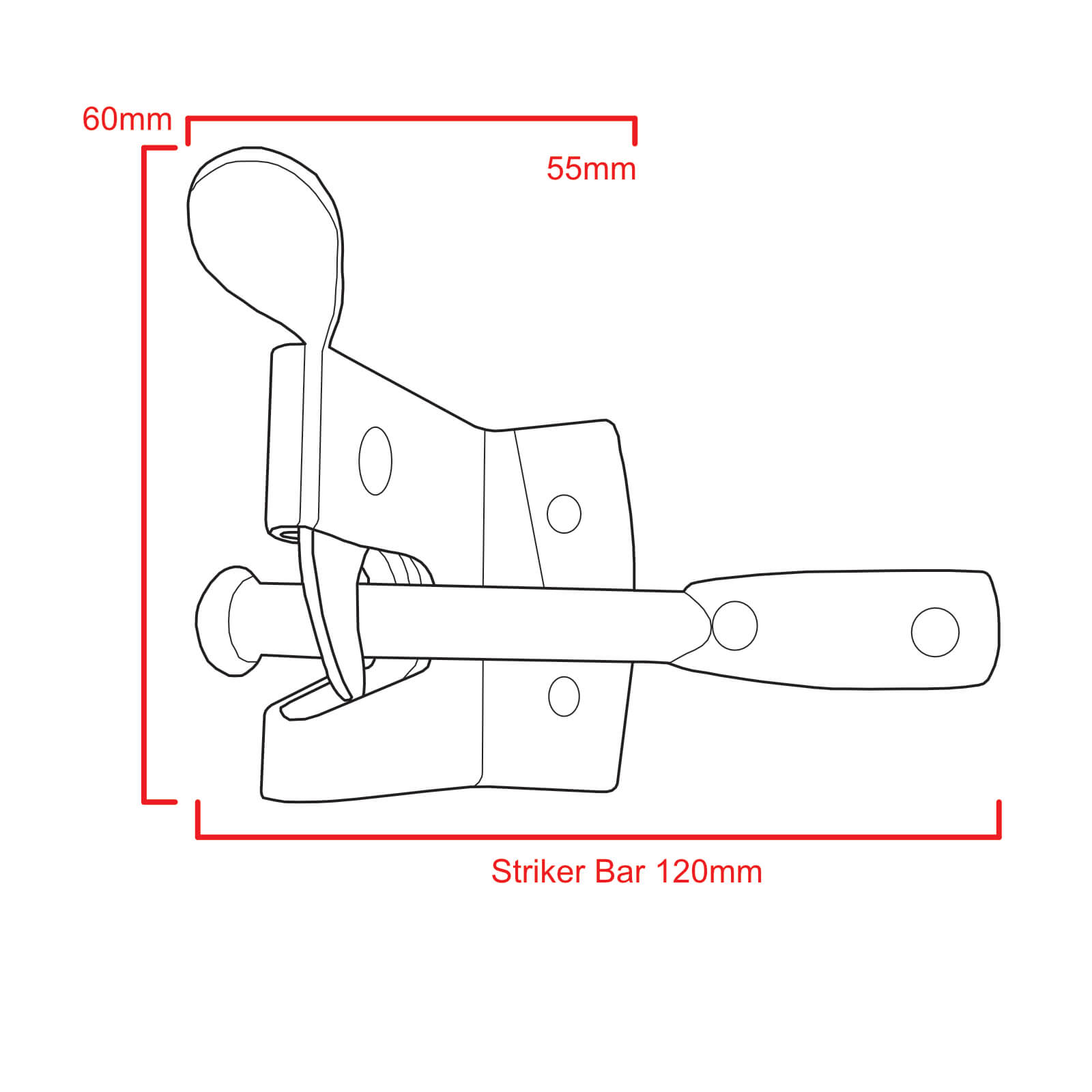 Heavy Auto Gate Catch