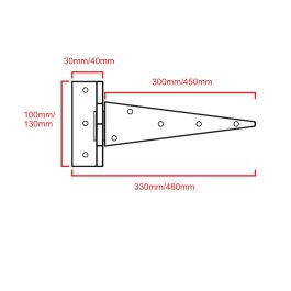 Medium Tee Hinge CAD