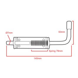 Spring Loaded Bolt CAD