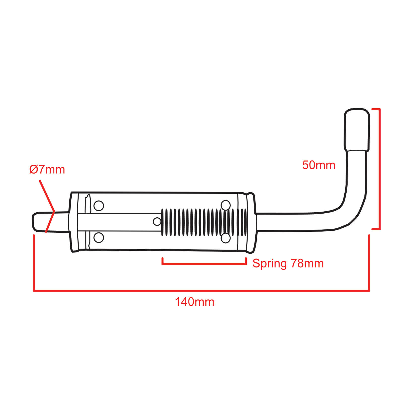 Spring Loaded Bolts