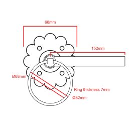 plain ring latch CAD