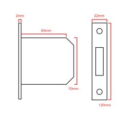 3 Lever Deadlock 5012 CAD