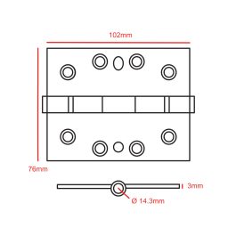 4x2 Hinge CAD