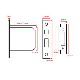 3 lever sashlock 5010 CAD