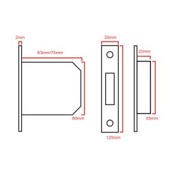 Euro Cylinder Deadlock 5014 CAD