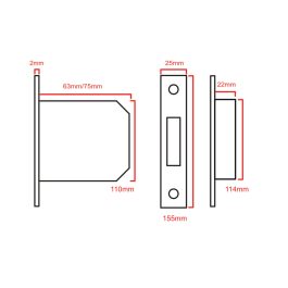 Euro cylinder sashlock 5013 CAD