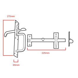 Heavy suffolk latch CAD