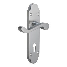 Satin Chrome Indus Deadlock Handle