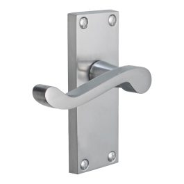 Satin Chrome Pegasus Lever Lock Handle