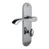 Polished Chrome Corvus Lever Bathroom Lock Handle