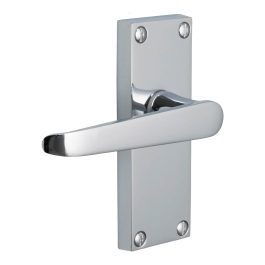 Polished Chrome Zeus Lever Lock Handle