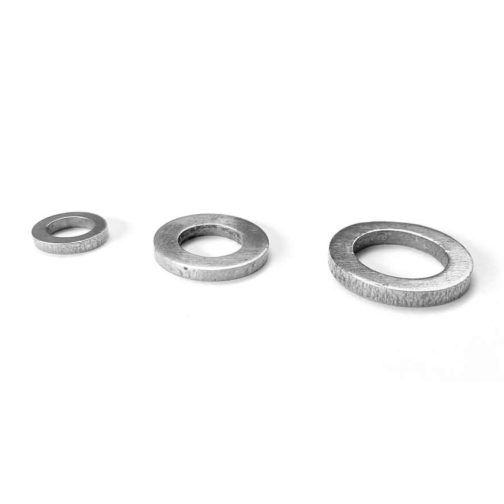 Three marine grade steel washers