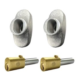 Oval bullet lock & housing kit