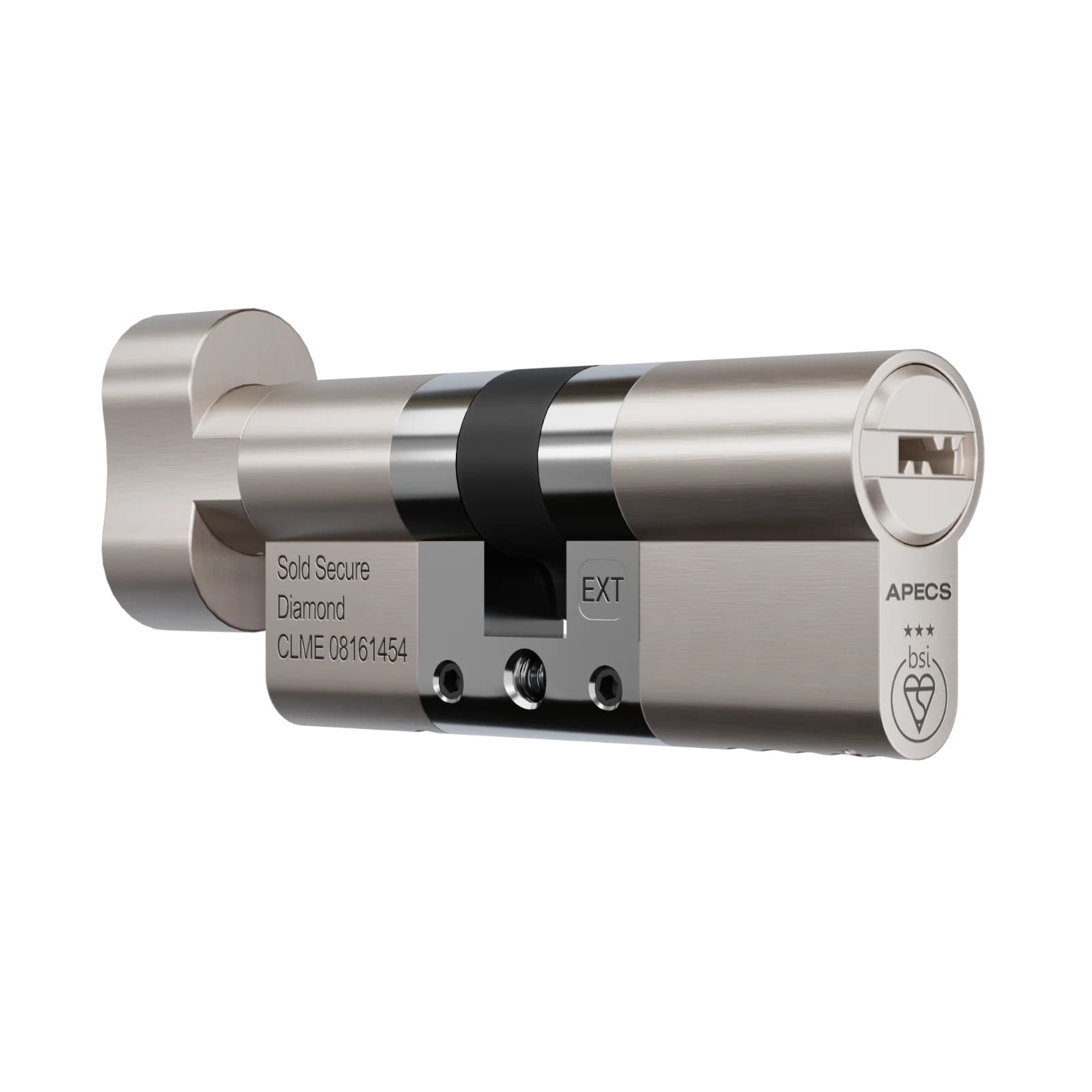 APECS 3* Star Thumbturn Euro Cylinder